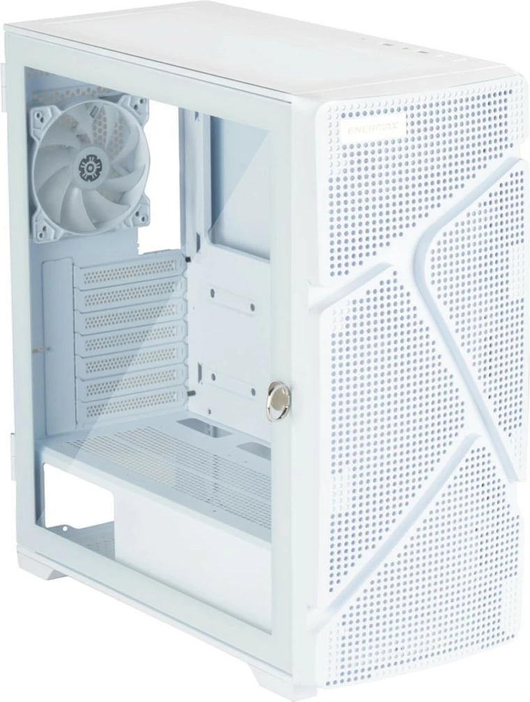 Kasë Enermax MarbleShell MS31 ARGB, midi tower, xham i temperuar, e bardhë