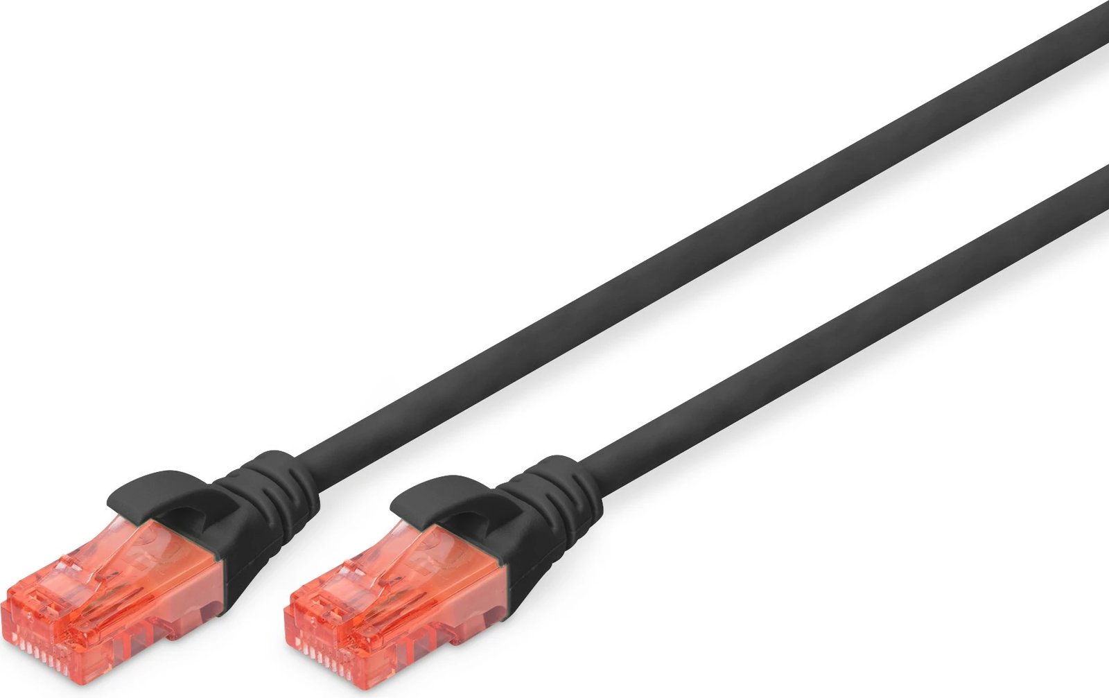 Kabllo rrjeti Digitus CAT6 U/UTP 1m, RJ-45, LSZH, e zezë