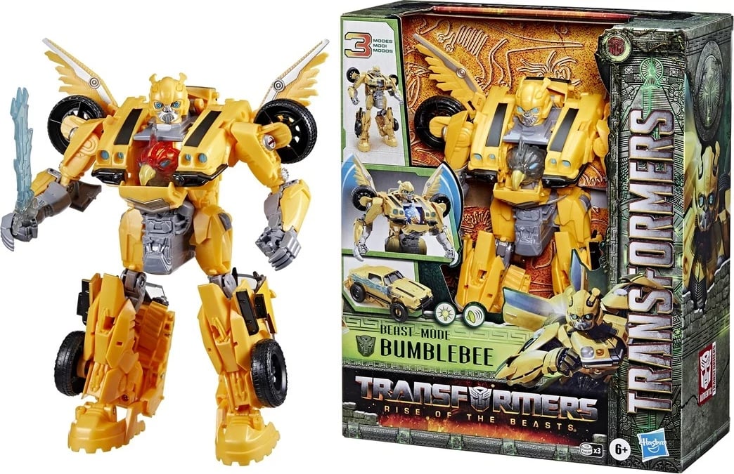 Lodër aksioni Hasbro Transformers Bumblebee, plastikë, elektronike, e verdhë