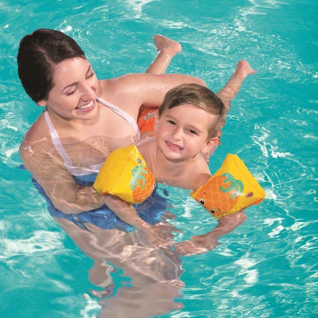 Mangeta noti të frymëshme, Bestway Ovoce, 23x15 cm, për fëmijë 3-6 vjeç, e verdhë