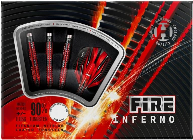 Shigjeta darts Harrows unisex, të zeza të kuqe