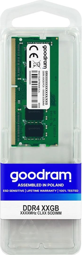 RAM memorie Goodram GR2400S464L17S/8G, 8GB DDR4, 2400MHz