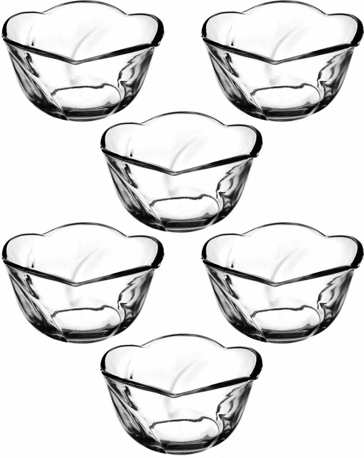 Set gotash prej qelqi (6 copë), Hermia, BL7309GCL