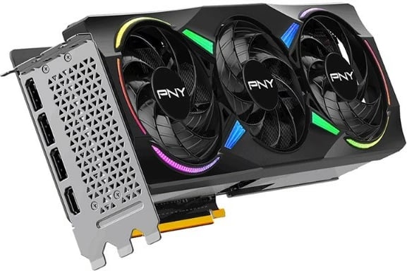 Kartelë grafike PNY GeForce RTX 5070 Ti OC 3F ARGB, 16 GB, 256-bit, 3 ventilatorë