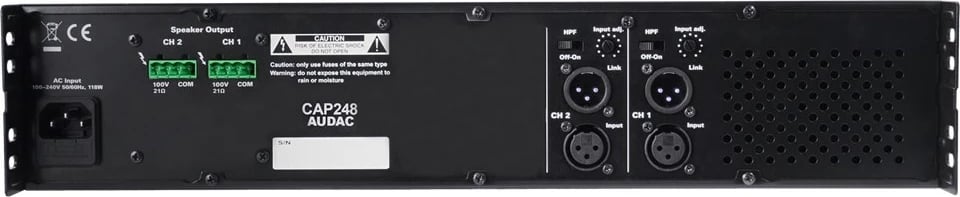 Amplifikator AUDAC CAP248, 2.0 kanale, i zi