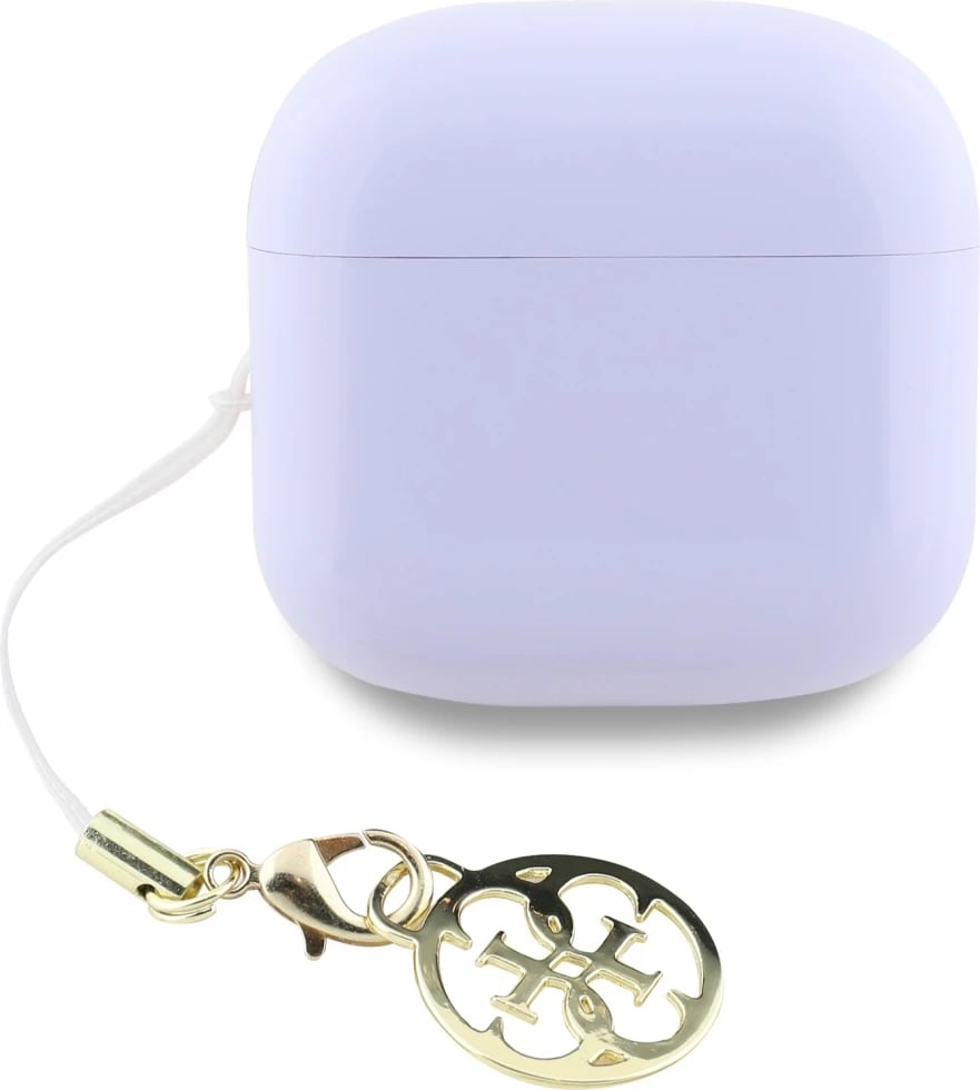 Kufje TWS Guess Glossy Effect me logo, Bluetooth 5.4, IPX5, Lavender
