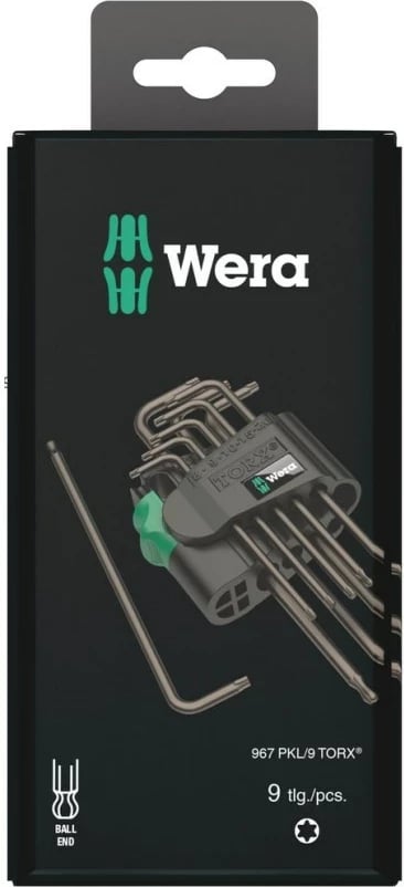 Set çelësash Torx Wera 05073598001, i zi