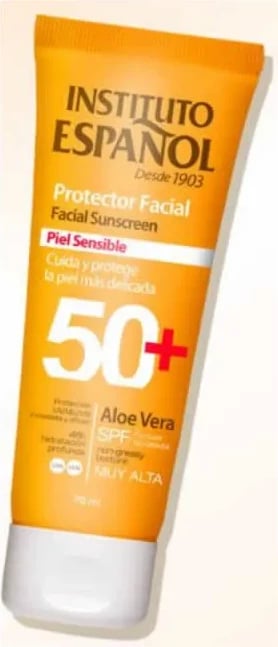 Krem për fytyrë kundër diellit Instituto Español Sensitive Skin SPF50, 75ml