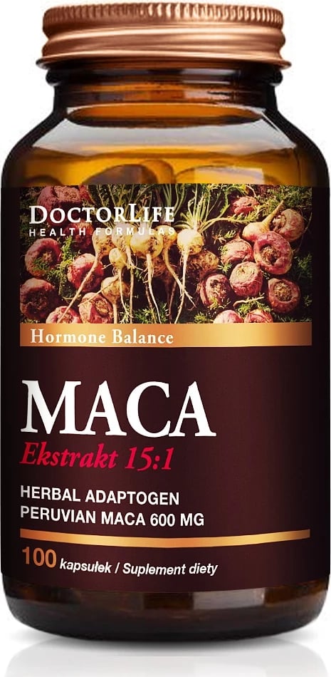 Suplement ushqimor Doctor Life Maca Extract 15:1, 100 kapsula