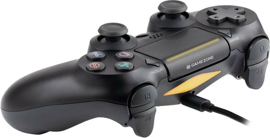 Gamepad Tracer Shogun PRO, wireless për PS4, me kabllo për PC/PS3, i zi