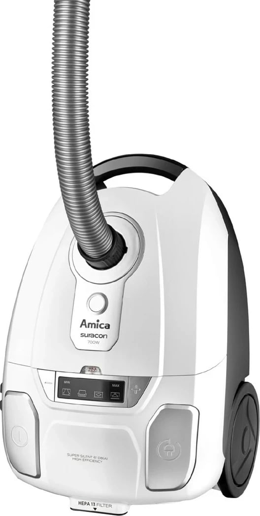 Fshesë me korrent Amica VM 7001, 3 L, 700 W, e bardhë Fshesë me korrent Amica VM 7001, 3 L, 700 W, e bardhë