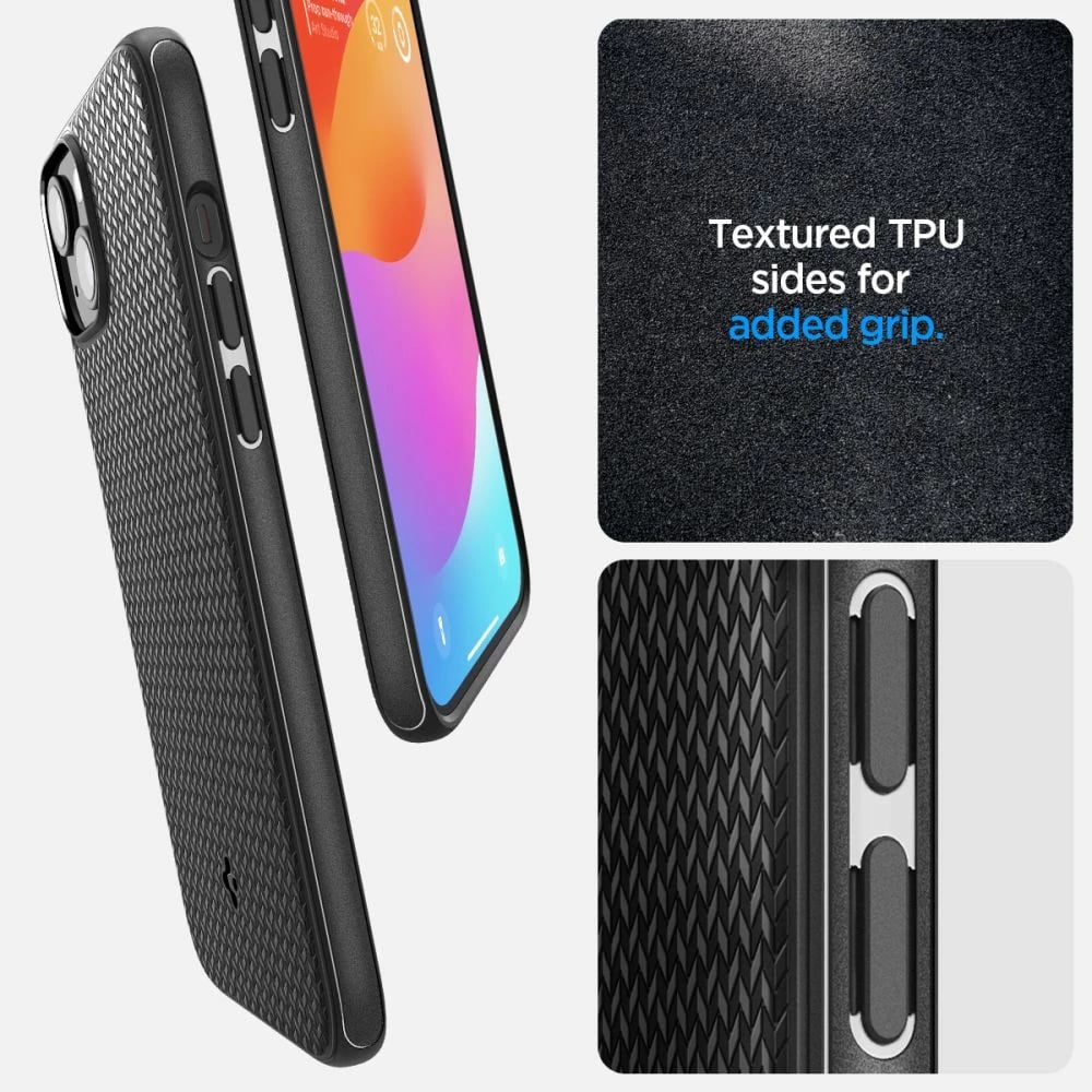 Mbështjellës Spigen Mag Armor MagSafe për iPhone 15, e zezë mat