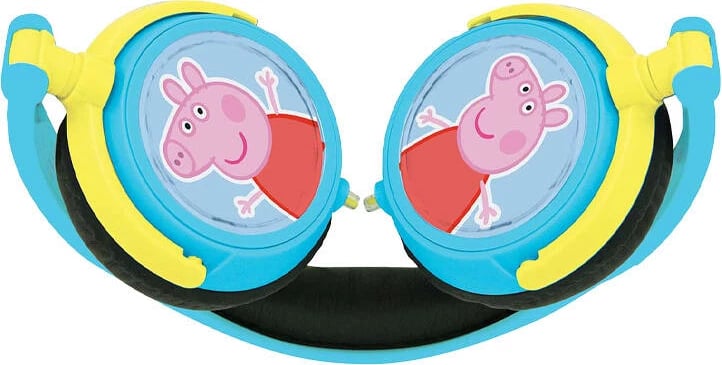 Kufje të palosshme Lexibook Peppa Pig HP015PP, me mikrofon, kontroll volumit, blu/verdhe