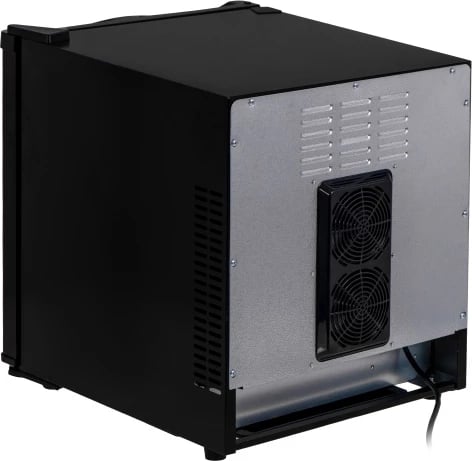 Mini frigorifer termoelektrik, Adler, AD 8089, 28 L, raft xhami, dritë LED, 100-240V, i zi