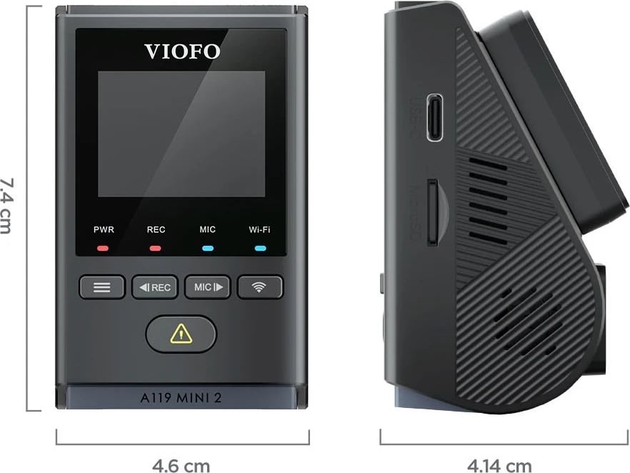 Regjistruesi i rrugës me GPS VIOFO A119 MINI 2-G, i zi
