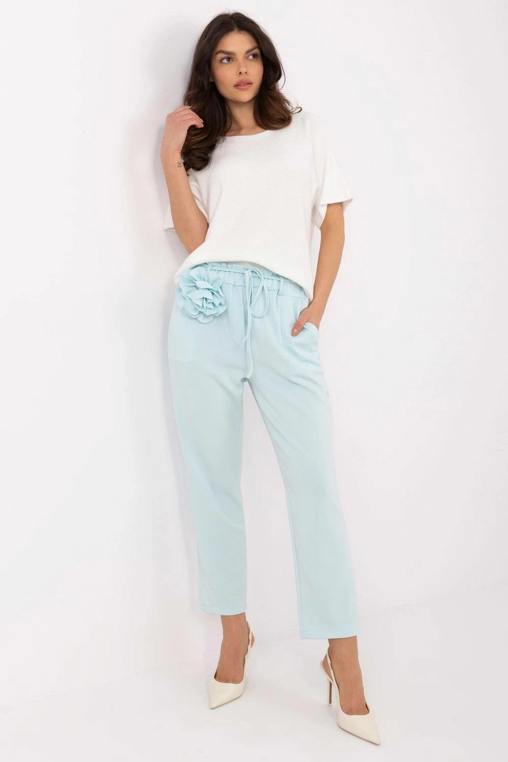 Pantallona sportive femra Italy Moda 208681, të gjelbra