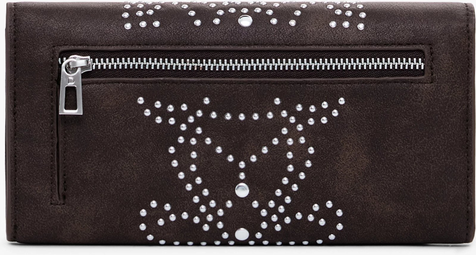 Portofol Desigual Mariona Poker Face femra kafe