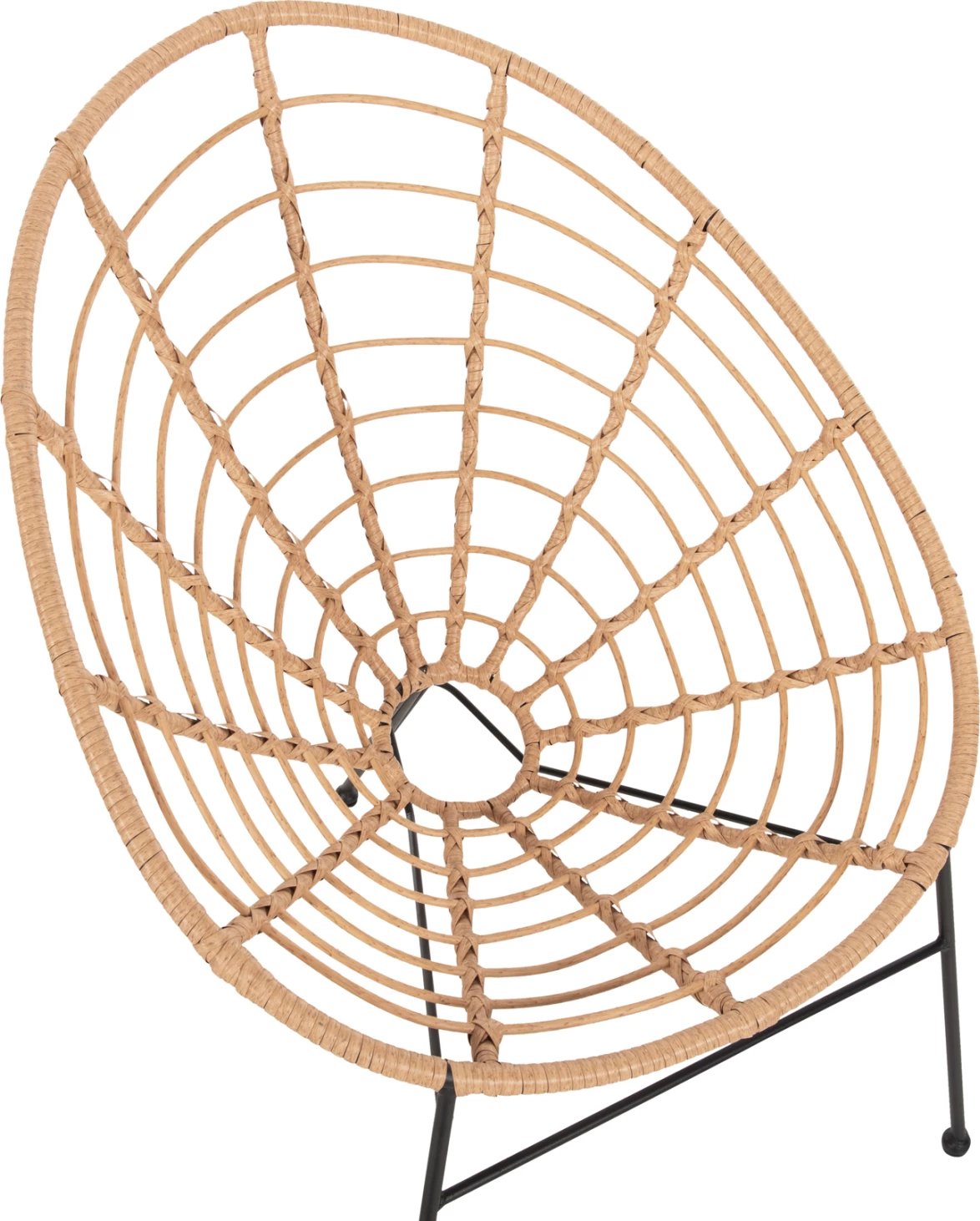 Karrige ALLEGRA lloj foleje, FH5458.11, metal i zi, thurje beix, 73x78x88H cm