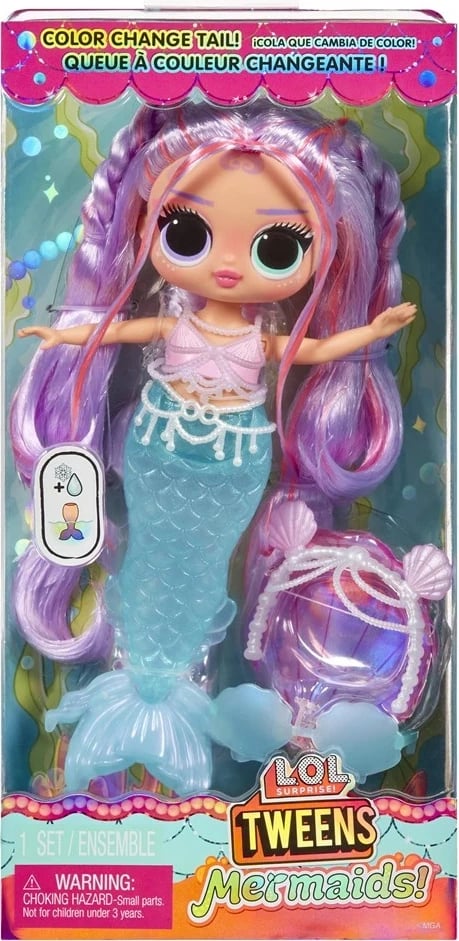 Lodër LOL Surprise Tweens Mermaid - Lana Marine, me bisht që ndryshon ngjyrë
