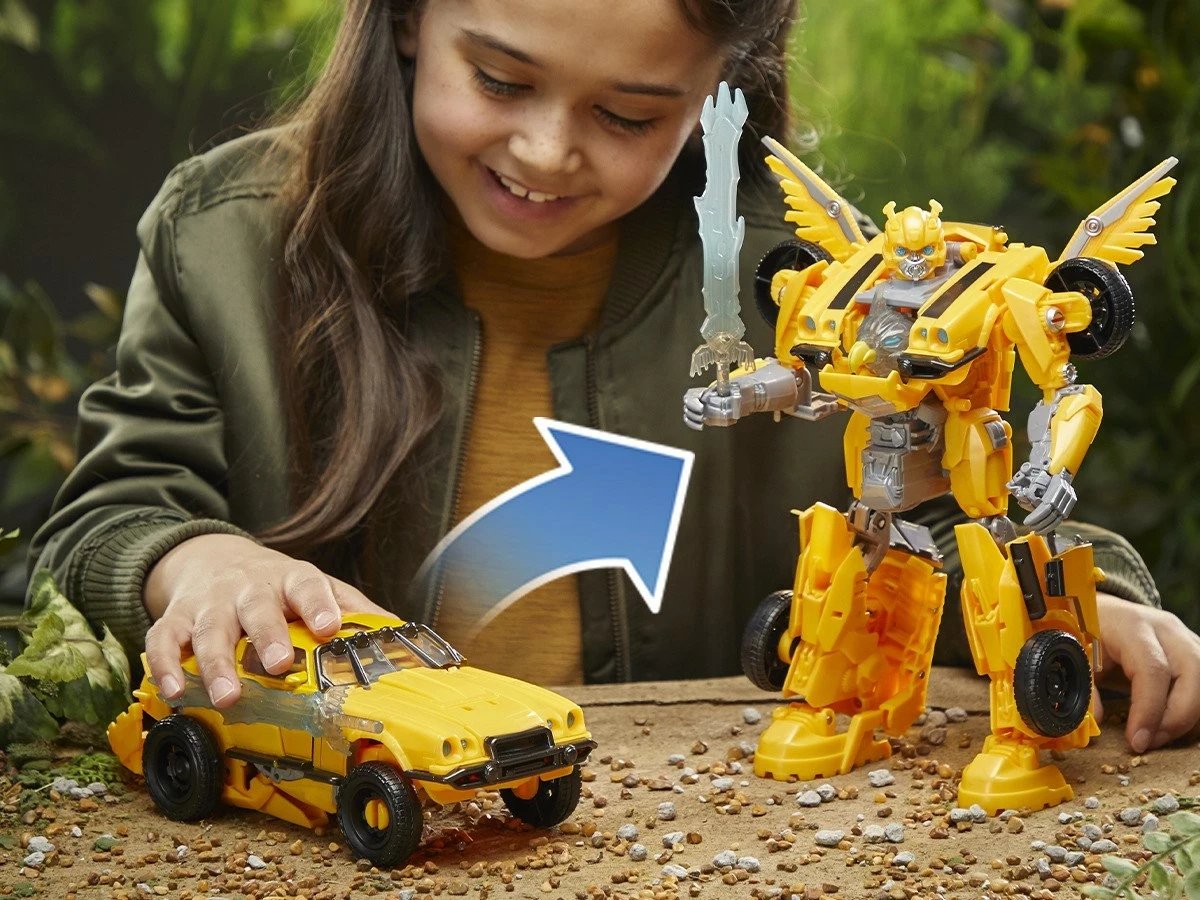 Lodër aksioni Hasbro Transformers Bumblebee, plastikë, elektronike, e verdhë
