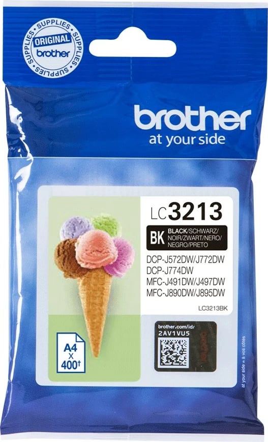 Kasetë ngjyre Brother LC3213BK, 400 faqe, e zezë