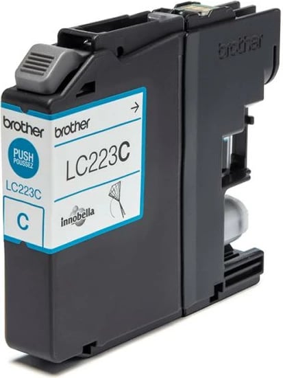 Kasetë boje, Brother, LC223C, rendiment 550 faqe, Cyan