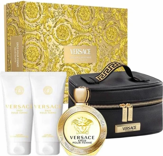 Set Eau de Toilette për femra Versace Eros Pour Femme, 100ml x3