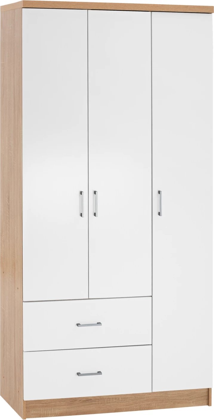 Dollap FH340.06, 89x42,5x181 cm, i kaftë/ i bardhë