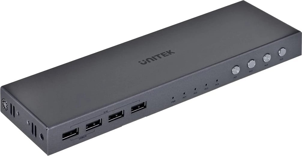 Switch KVM UNITEK V306A, 4K Ultra HD, Gri