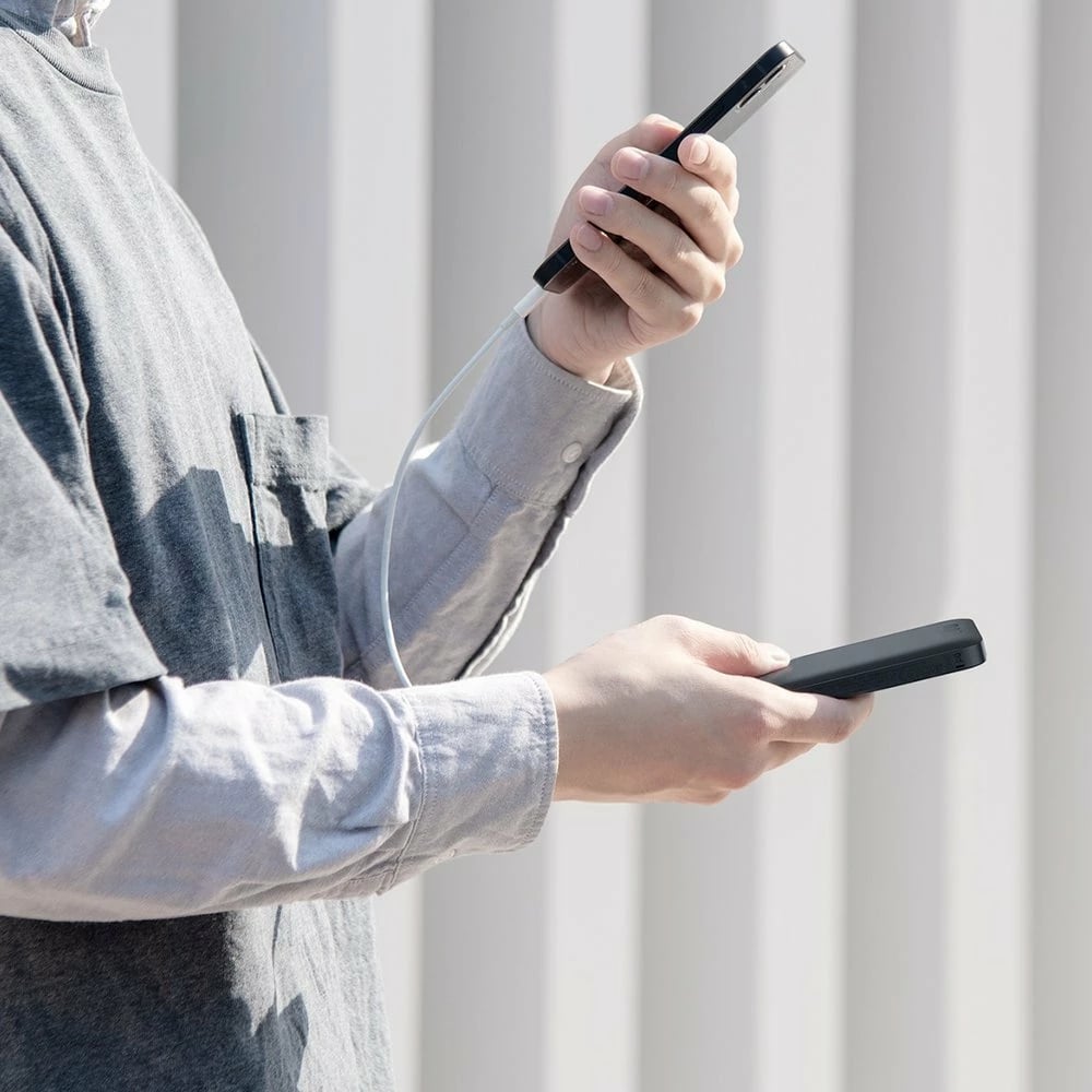 Kabllo Baseus Superior USB në Lightning, 0.25m, 2.4A, Bardhë