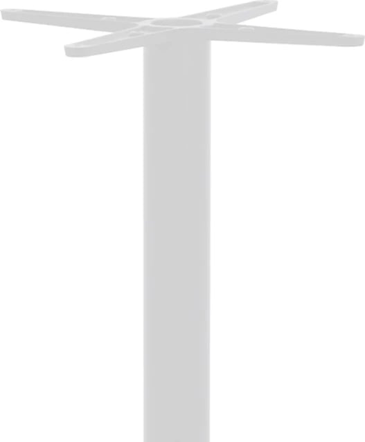 Bazë tavoline për bar, metalike, ngjyrë bardhë-e zezë, D40x108cm
