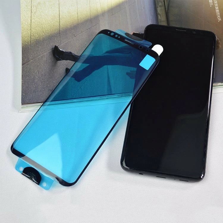 Mbrojtës ekrani Hurtel 3D Edge Nano Flexi Glass me kornizë për Samsung Galaxy S21+ 5G, Zi