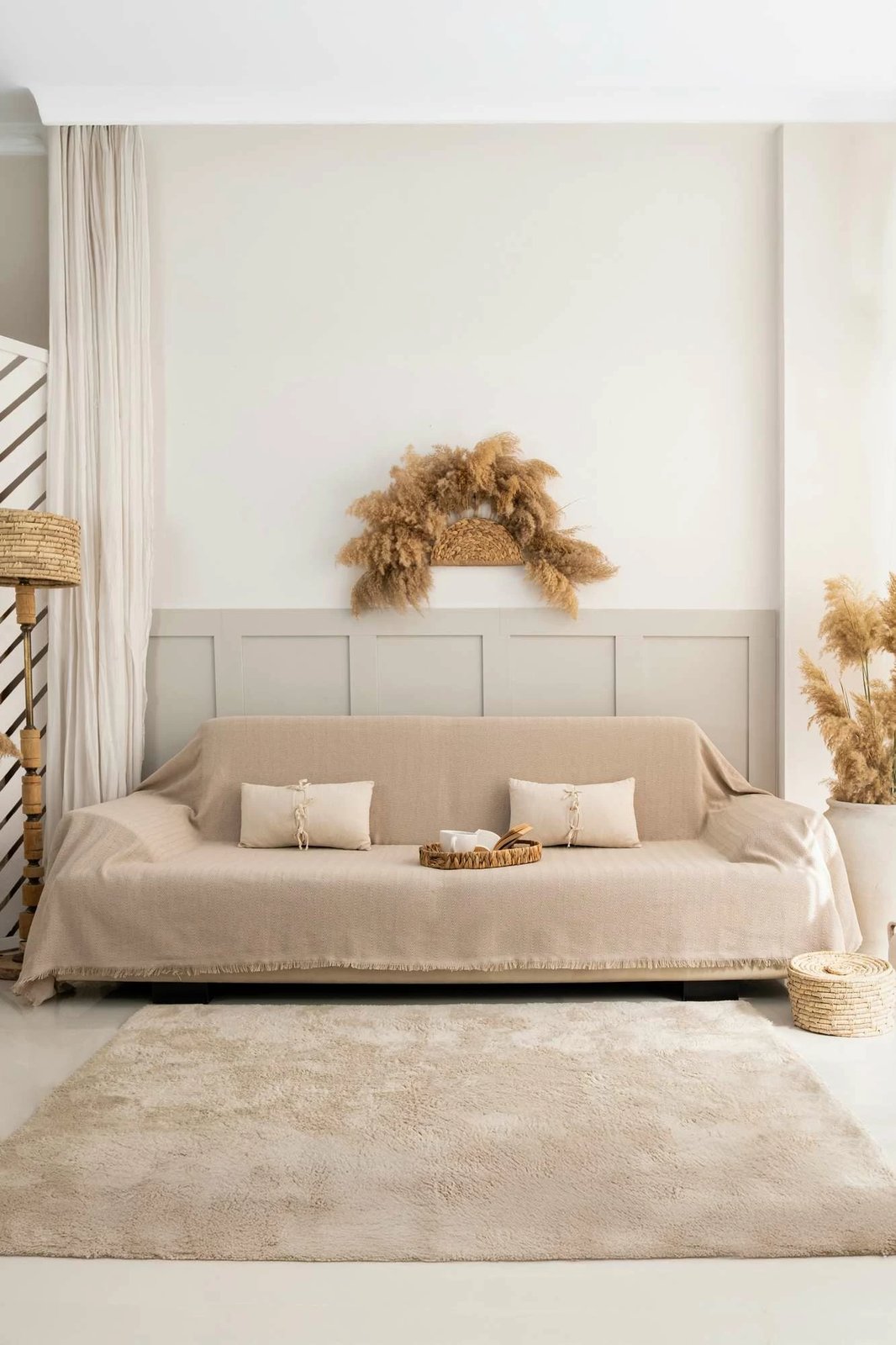 Mbulesë divani L'essentiel, ngjyrë bezhë, Rio, 180x300cm