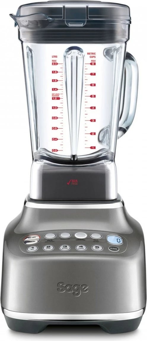 Blender me bazë, Sage SBL820SHY, 1220 W, 2 L, enë qelqi, gri