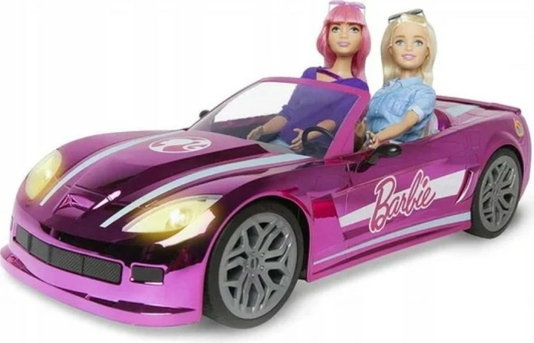 Makine lodër me telekomandë Barbie Dream Car, MALIK 63619, rozë