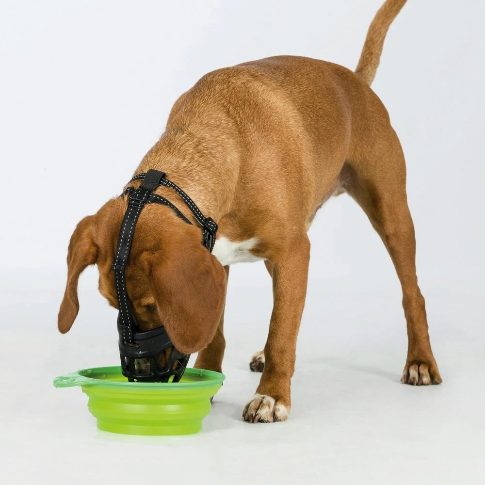 Maskë mbrojtëse për qen Trixie muzzle, nr; L-XL, e zezë