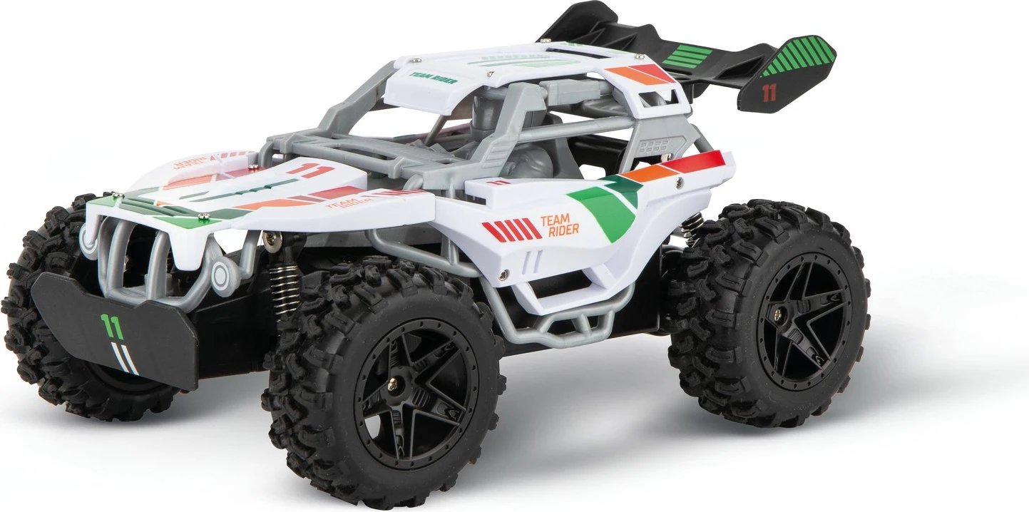 Makine lodër Carrera RC Team Rider, buggy, 2.4GHz, elektrike, bardhë