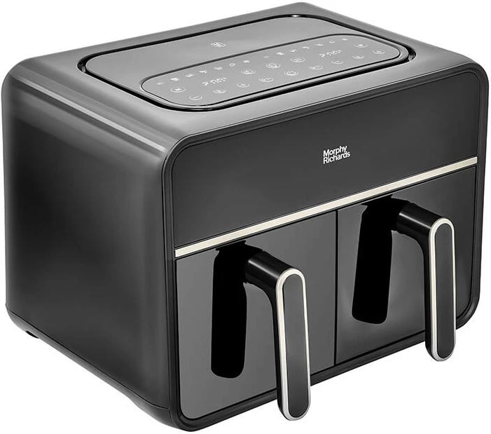 Fritezë ajri Morphy Richards 480020 me 2 ndarje, panel me prekje, e zezë