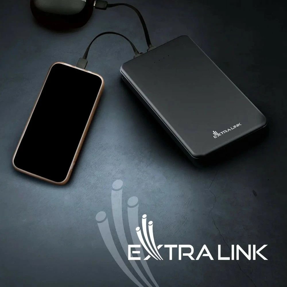 Powerbank Extralink EPB-078B, 10000 mAh, e zezë