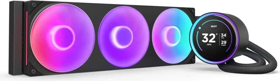 Ftohës uji NZXT Kraken Elite 360 RGB, 12 cm, i zi