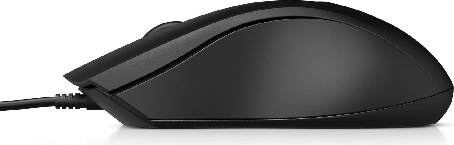Maus me kabllo HP 100, 1600dpi, i zi               