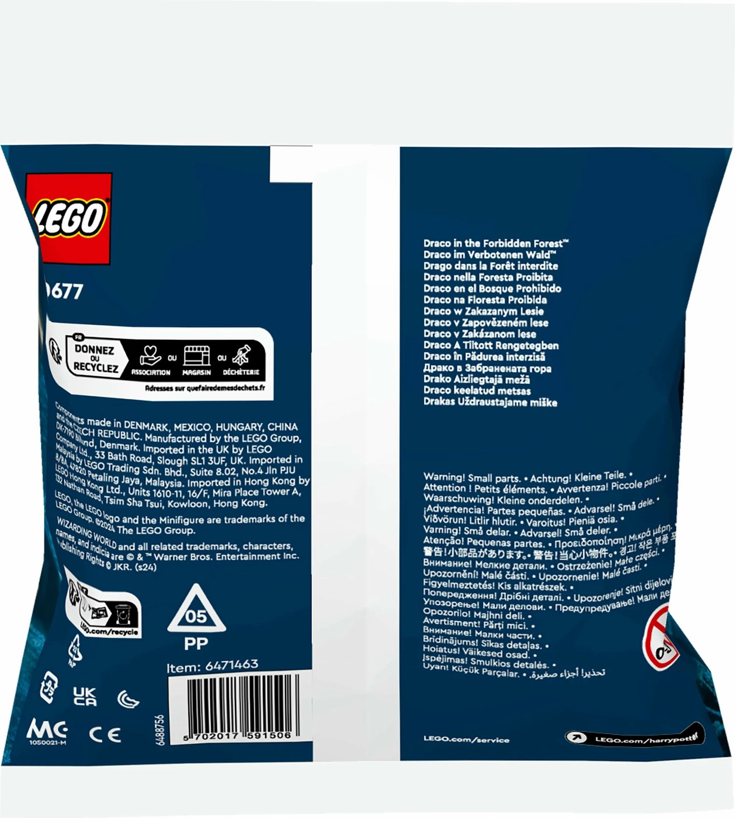 Set ndërtimi LEGO Harry Potter 30677 Draco në Pyllin e Ndaluar, 33 pjesë, multikolor