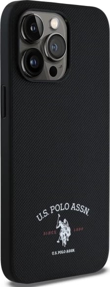 Mbështjellës U.S. Polo Assn. USHCP15XPARK për iPhone 15 Pro Max 6.7", i zi