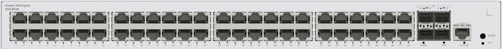 Switch HUAWEI eKit S220-48T4S, Managed, L2, Gigabit Ethernet, Rack mounting, 1U