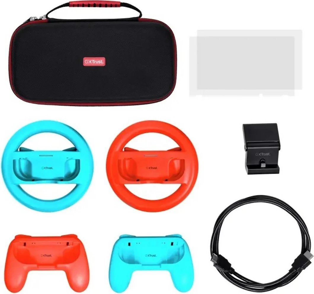 Set aksesorësh Trust GXT 1249 7-në-1 për Nintendo Switch, Multikolor