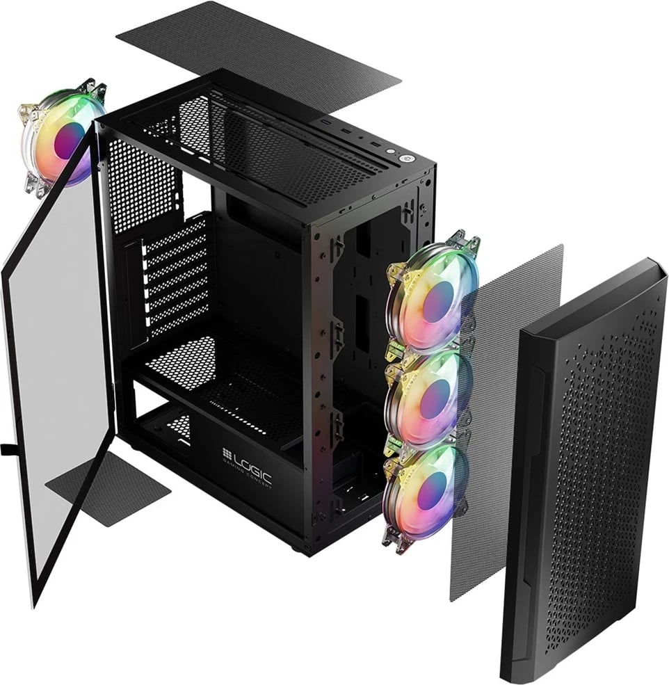 Kasë LOGIC ARAMIS ARGB MINIDI USB 3.0, e Zezë Kasë LOGIC ARAMIS ARGB MINIDI USB 3.0, e Zezë