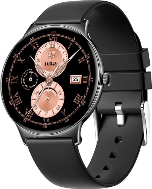 Smartwatch, Colmi, V89, ekran 1.43" AMOLED 466×466, thirrje Bluetooth, IP67, Android/iOS, e zezë