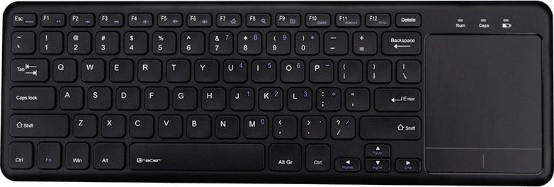 Tastierë wireless Tracer Smart RF TRAKLA46367 me touchpad, e zezë