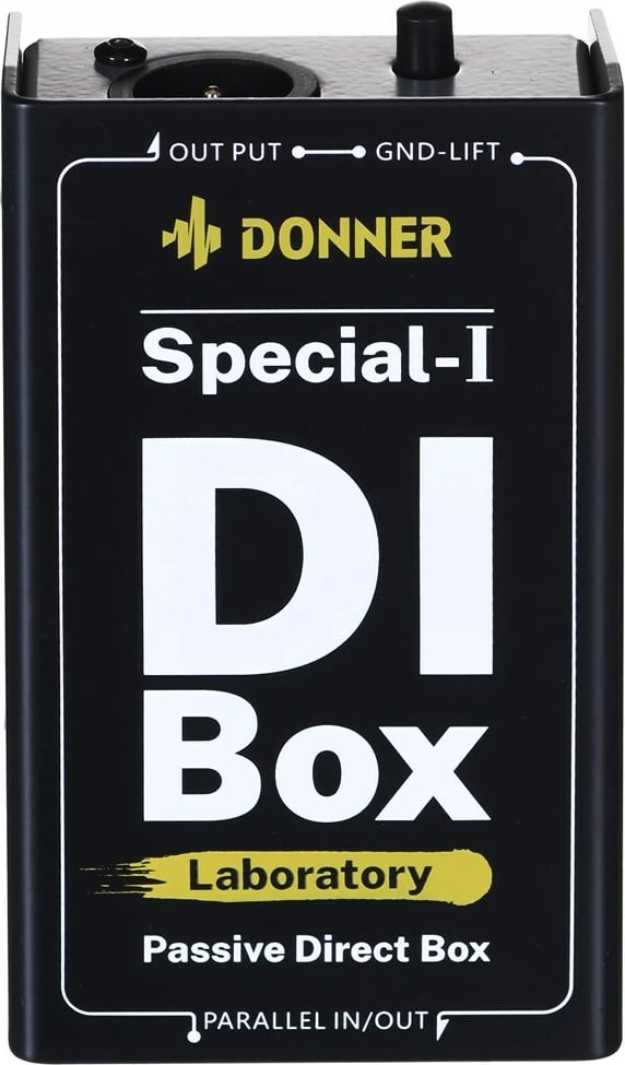 DI Box Donner Special-DI, Pasiv, Plastikë, E zezë