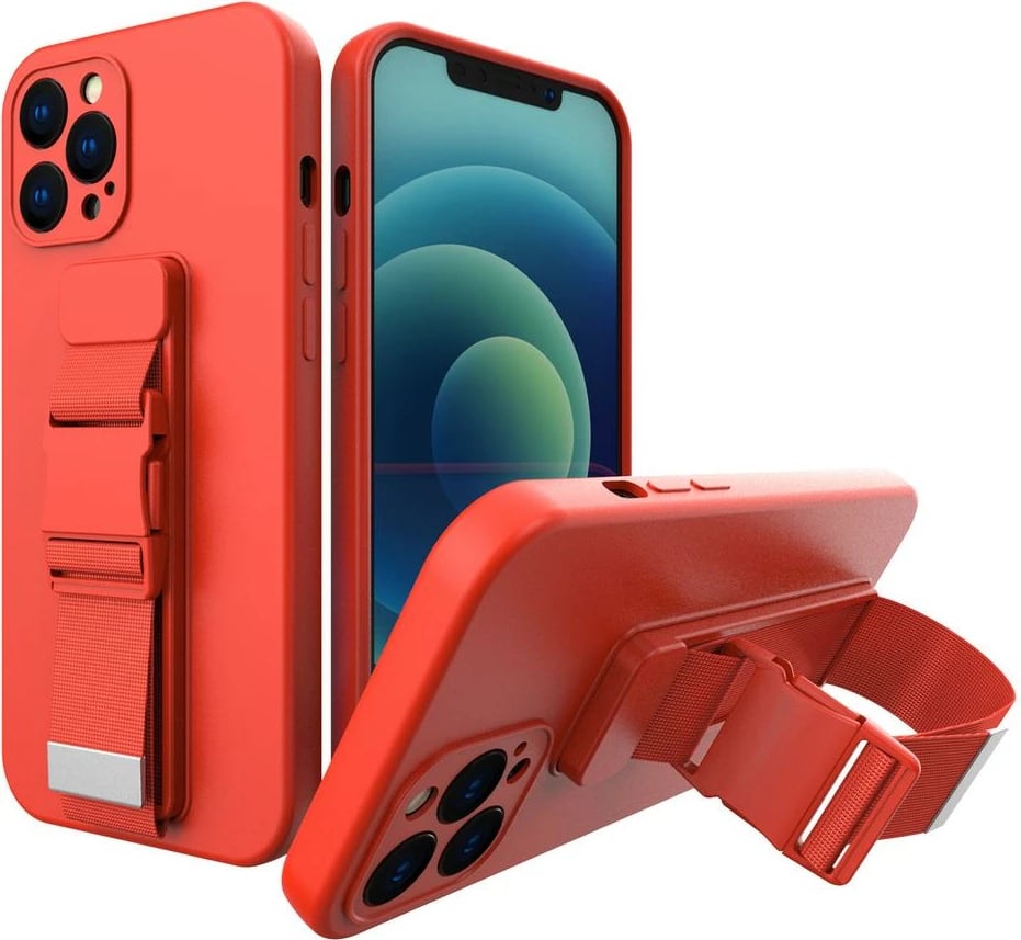 Mbështjellës Hurtel me litar për Samsung Galaxy A72, Kuq